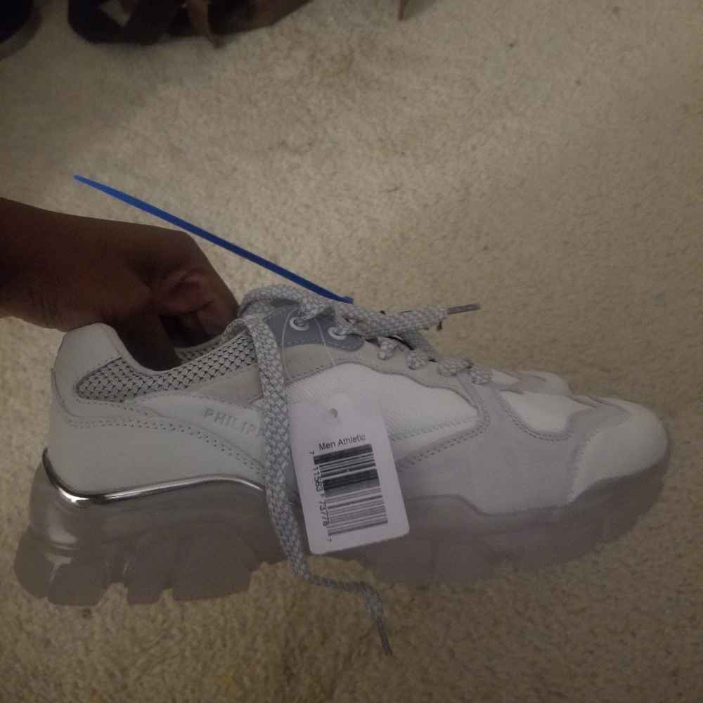 NWT white Philipp Ross chunky sneaker